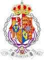 Armoiries de la Reine douairière Victoria Eugénie.