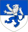 Coupé d'argent sur azur à un renard (dolce) de l'un en l'autre