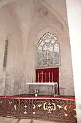Chœur et grille liturgique du XVIIIe siècle, classée.