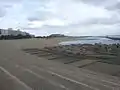 Coin réservé pour les barbecues sur la plage.