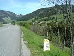Replat à l’entrée du Planay après plus de 6&nbsp;km d’ascension .