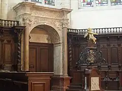 Ancien tombeau du chancelier Jean Carondelet et de Marguerite de Chassey son épouse (milieu du XVIe&nbsp;siècle).