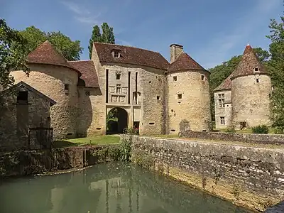 Vue générale des bâtiments de la commanderie de La Romagne
