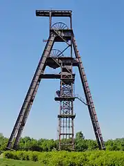 Le chevalement du puits Ledoux no&nbsp;1.