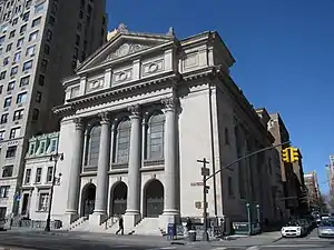 Congrégation Shearith Israël, Central Park West et 70th Street, New York (1897)
