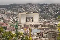 Vue du Congreso Nacional de Chile.
