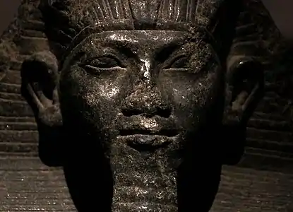 Statue de Sésostris&nbsp;II, détail. Ny Carlsberg Glyptotek.