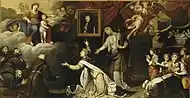Ex-voto de la guérison de Louis XIV (1638) de Michel Corneille l'Ancien (anciennement attribué à Nicolas Mignard).