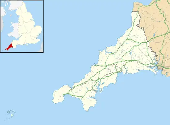 Voir sur la carte administrative de Cornouailles
