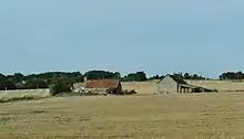Photographie de champs ouverts dans la Champagne.