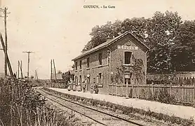 La station du chemin de fer au début du XXe&nbsp;siècle.
