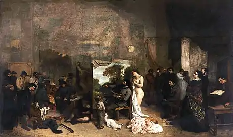 Gustave CourbetL'atelier du peintre 1855