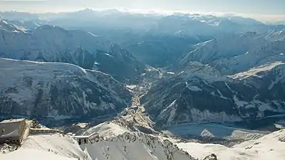 Vue hivernale.