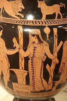 Cratère à volutes apulien (410-400 av. J.-C.)