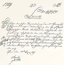 Papier manuscrit.
