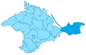 Localisation de Raïon de Kertch