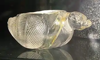 Reliquaire en quartz, en forme d'oie Hamsa, Gandhara, Ier siècle.