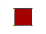 Carré rouge.