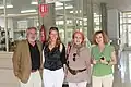 La journaliste Rosa María Calaf dans le Centre Associé de l'UNED de Pontevedra