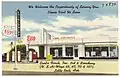 Détaillant Frigidaire et station-service Esso, à Little Rock, Arkansas, période 1930-1945