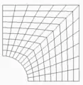 Pavage curvilinéaire (grille dite «&nbsp;structurée&nbsp;»)