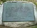Plaque commémorative du post de traite Cushnoc 1628-1661, Maine