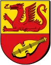 Armoiries de Landkreise Alzey-Worms  (avec le dragon des Nibelungen).