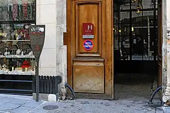 No 54 : panneau Histoire de Paris « Jeu de Paume ».