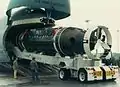 L'Avalon embarqué sur un C-5 Galaxy.