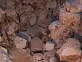 Le sol de la chambre funéraire