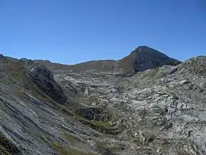 Le vallon du Clot d'Aspres sous la Grande Moucherolle.