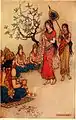 Damayanti choisissant un mari (mythes et légendes indiens - 1913)