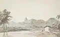 A scene near Cotumba (Sud-ouest de l'Inde, dessin, 1792)