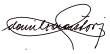 Signature de Danilo Astori