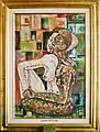 1957, “Amoureux, Noirs et Blancs Unis”, huile sur toile (60&nbsp;cm x 46&nbsp;cm) par Dariush Borbor, offert à Nelson Mandela en 2007, l’année du 50e anniversaire du tableau