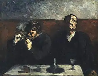 Fumeur et buveur d'absinthe, 1856–1860Honoré DaumierFondation et Collection Emil G. Bührle.