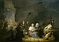 L-Initiation des sorcières par David Teniers le Jeune. La main de gloire est au dessus de la cheminée