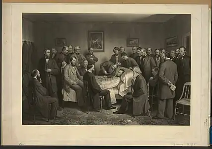 Death of Lincoln (1868), manière noire d'après lui-même