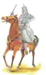 A medieval Deccani Muslim horseman