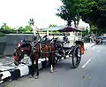 Un delman (id) à Blitar.