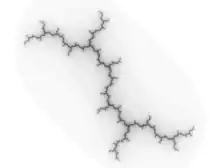 La dendrite de 
  
    
      
        
          z
          
            2
          
        
        +
        i
      
    
    {\displaystyle z^{2}+i}
  
.