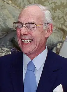 Denis Thatcher en 1988.