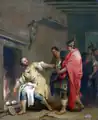Jacopo Amigoni, « Curius Dentatus et les navets », début XVIIIe&nbsp;siècle.