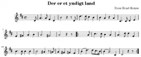 Image illustrative de l’article Der er et yndigt land