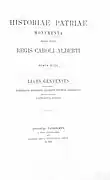 t. XVIII : Leges genuenses (1901)