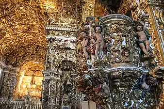 Détails de l'intérieur de l'église et convent de Saint-François (pt), à Salvador.