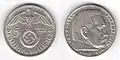 5 RM (1938) Paul von Hindenburg