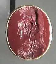 Bijou de jaspe avec Athéna Parthénos, Ier&nbsp;siècle&nbsp;av. J.-C.
