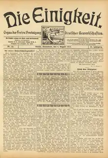Dernier numéro de Die Einigkeit