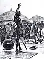 Dingane ordonnant l'exécution des voortrekkers de Retief (vers 1897).